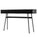 Bronx Black Acacia Console Table with Two Drawers 130cm