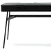 Bronx Black Acacia Desk with Two Drawers