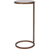 White Banswara Marble Accent Sofa Table 59cm