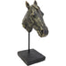Antique Bronze Effect Bay Horse Head Sculpture 31cm B | Annie Mo's