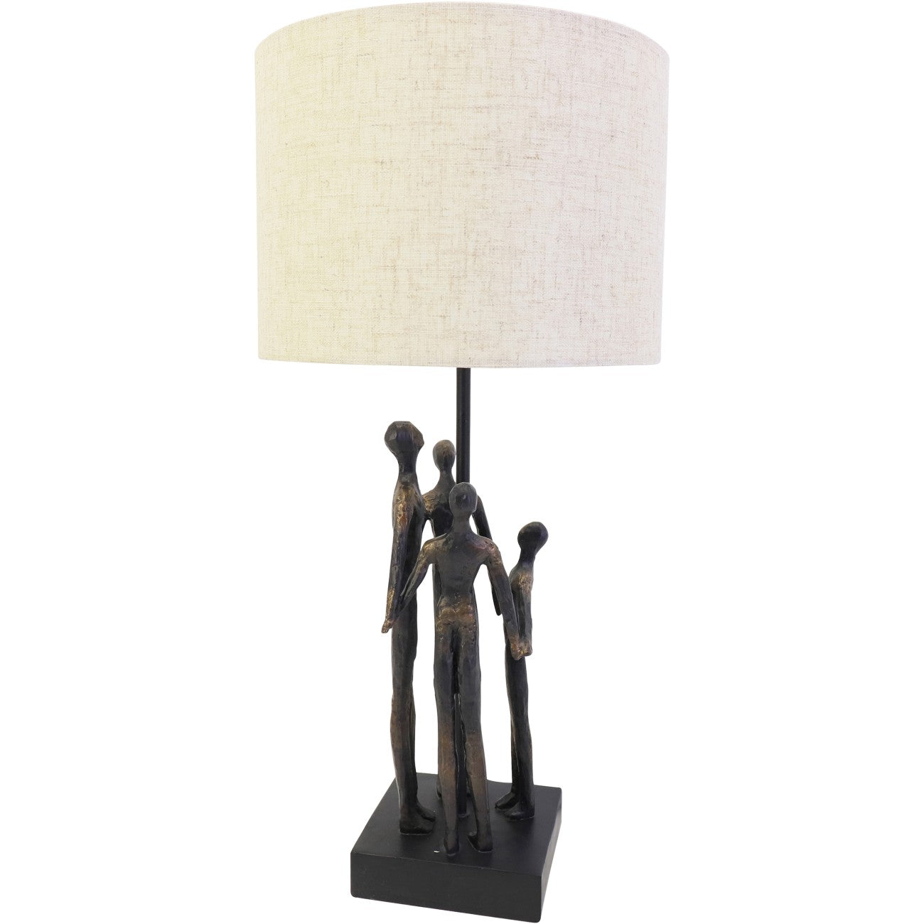 Family Sculpture Lamp with Shade 53m