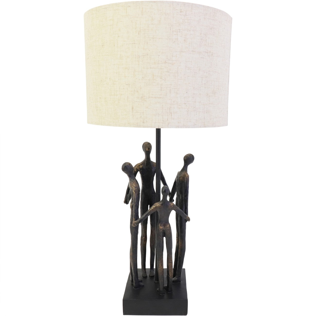 Family Sculpture Lamp with Shade 53m