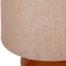 Aubrey Terracotta Ceramic Lamp With Hessian Shade 55cm