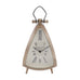 Isosceles Brass Curved Front Mantel Clock Large 36cm | Annie Mo's