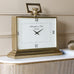 Latham Brass Rectangular Clock Large