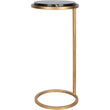 Black Marble Accent Sofa Table 59cm | Annie Mo's