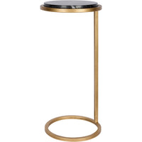 Black Marble Accent Sofa Table 59cm | Annie Mo's