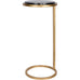 Black Marble Accent Sofa Table 59cm | Annie Mo's