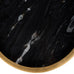 Black Marble Accent Sofa Table 59cm