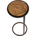 Forest Brown Marble Accent Sofa Table 59cm