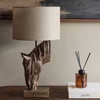 Delia Horse Lamp with Shade 56cm | Annie Mo's