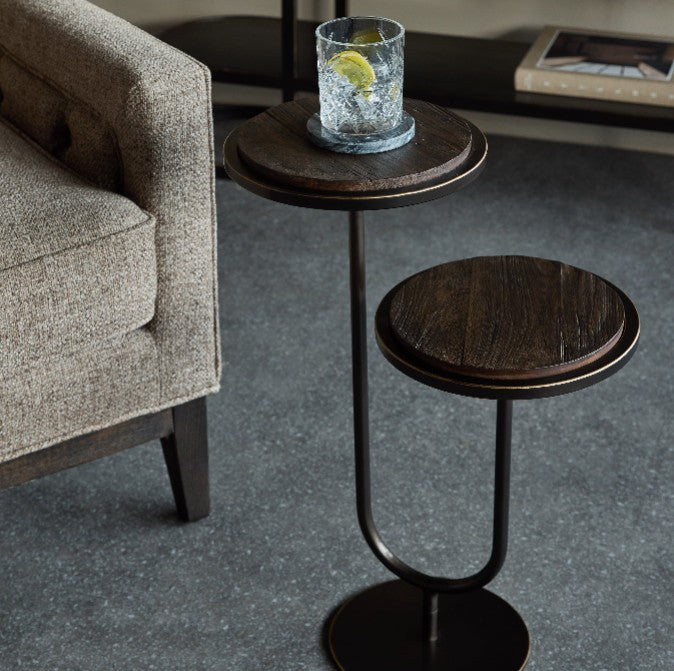 Walnut Accent Side Table 59cm E | Annie Mo's
