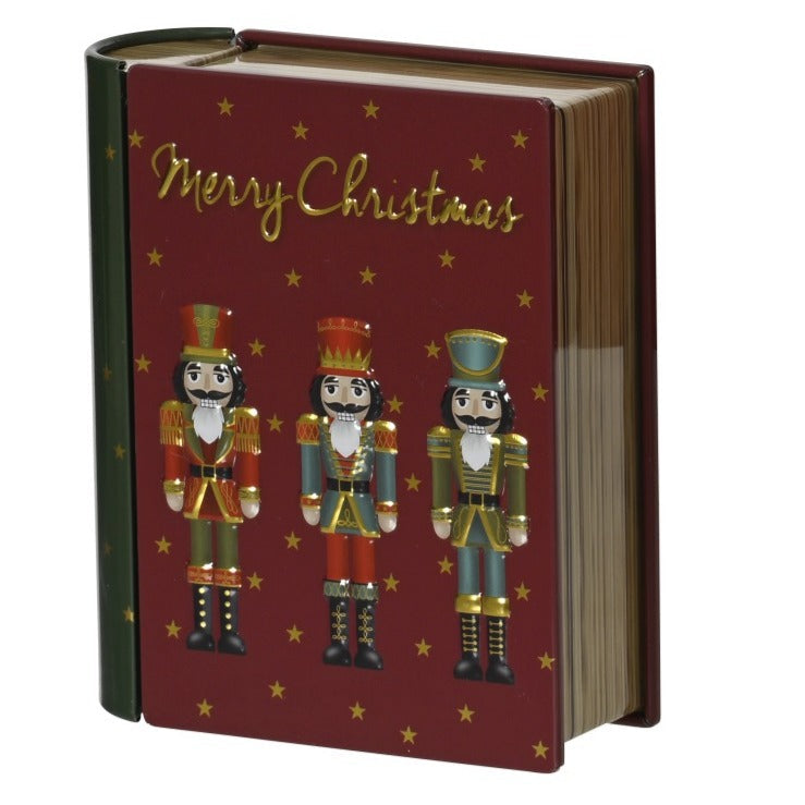 Christmas Themed Tin Storage Books 11.8cm - Design A | Annie Mo's