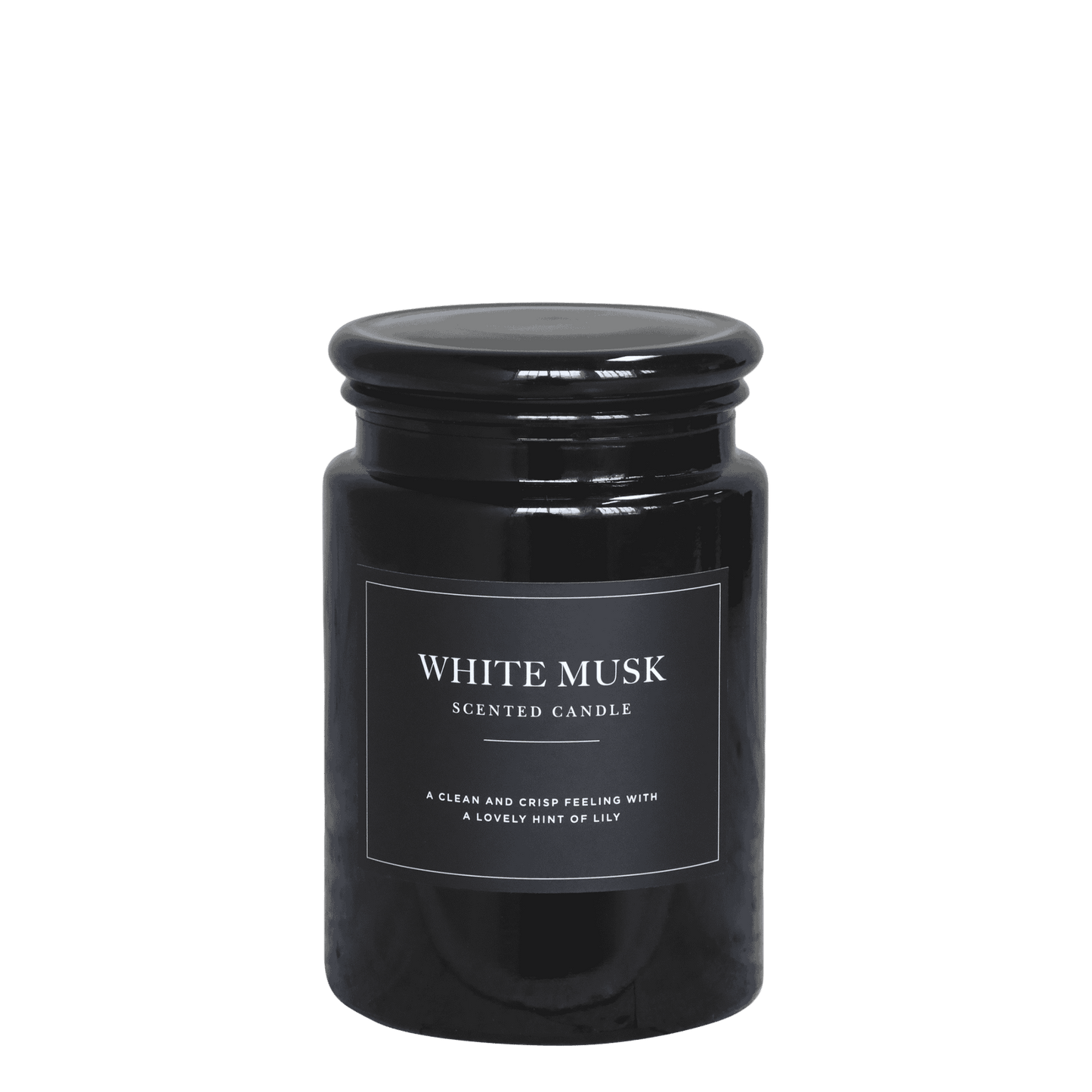 White Musk Scented Candle with 95 Hours Burning Time