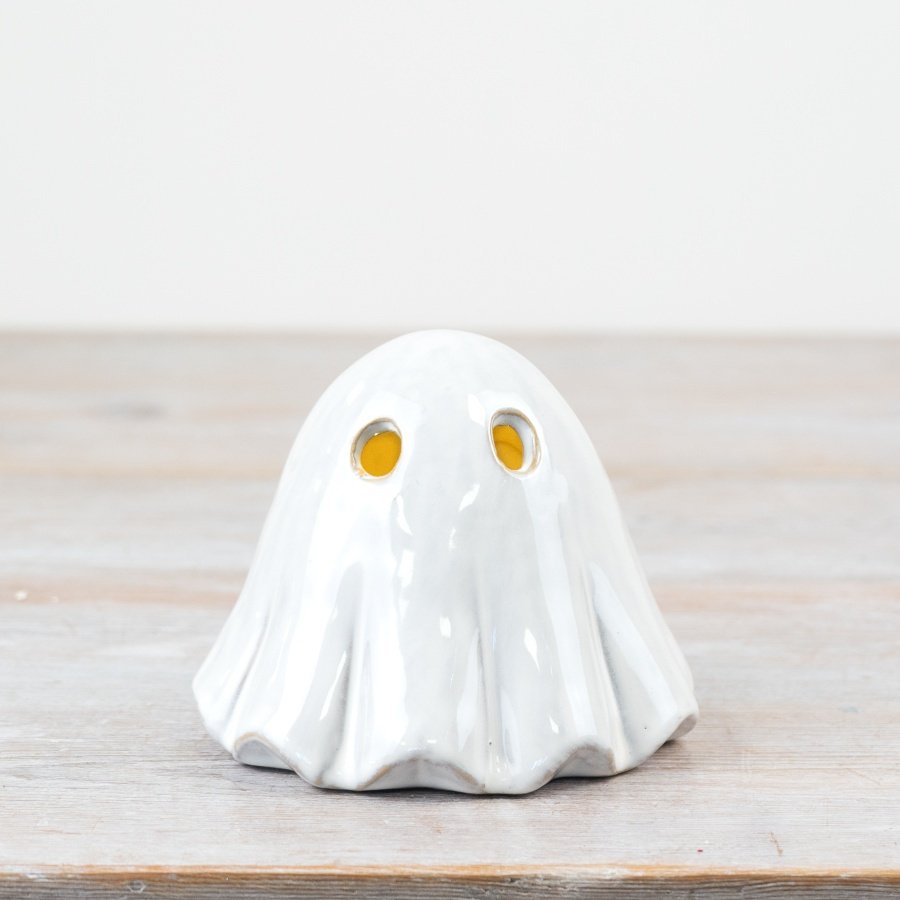 Porcelain Light up Ghost Decoration 10cm | Annie Mo's