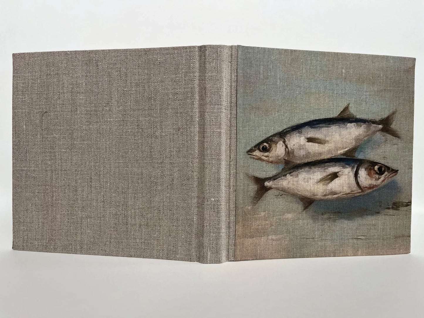 "Two Fish" Handmade Linen Hardcover Notebook | Journal