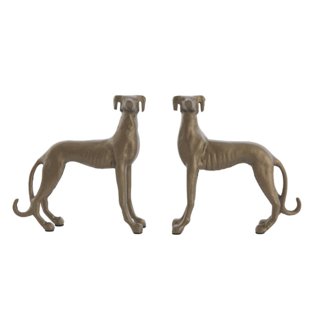 Bronze Effect Metal Dog Ornament 18cm - Style Choice