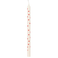 Red Hearts Taper Candle 20cm | Annie Mo's