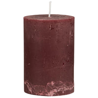 Rustic Red Pillar Candle 10cm | Annie Mo's