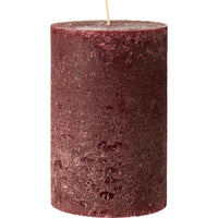 Rustic Red Pillar Candle 15cm | Annie Mo's