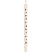 Brown Hearts Taper Candle 20cm