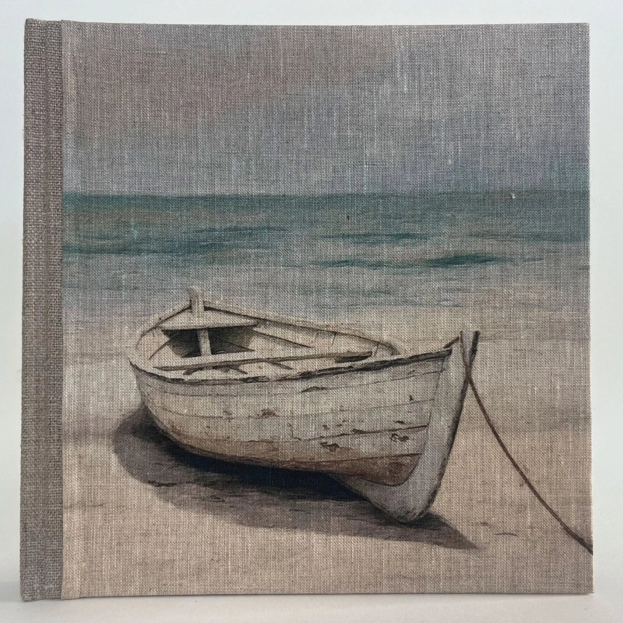 "Wooden Boat" Handmade Linen Hardcover Notebook | Journal | Annie Mo's