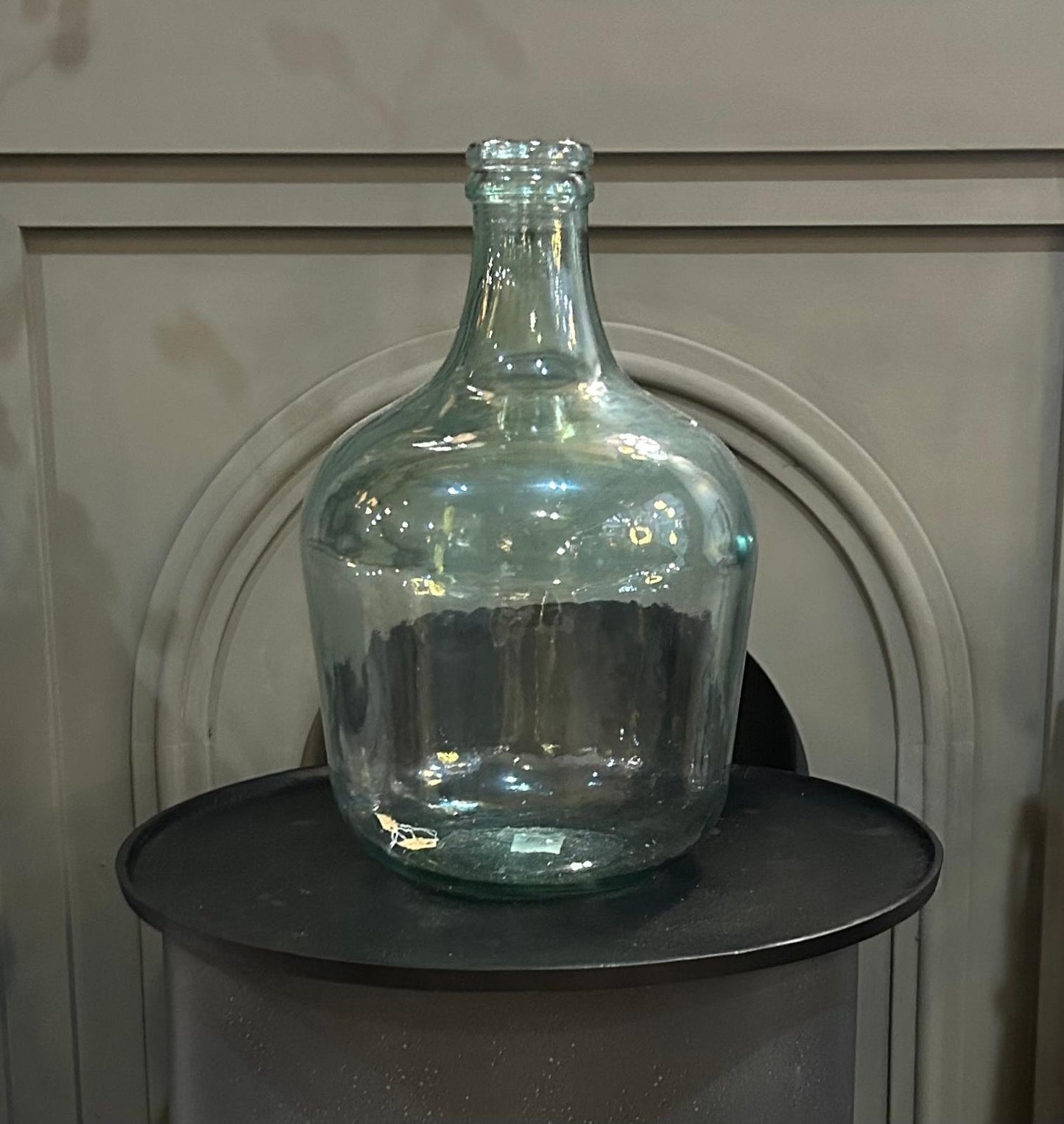 Large Light Green Glass Bottle 44cm