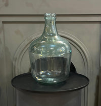 Large Light Green Glass Bottle 44cm