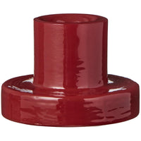 Red Glass Candle Holder for Taper Candles | Annie Mo's