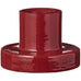 Red Glass Candle Holder for Taper Candles | Annie Mo's