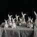 Emilia White Matt Ceramic Easter Bunny 14cm