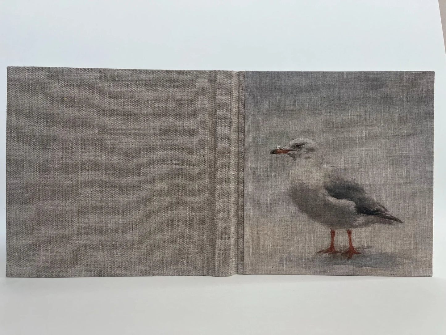 "Seagull" Handmade Linen Hardcover Notebook | Journal