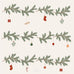 50 Square Paper Napkins - Christmas Garlands 40cm | Annie Mo's
