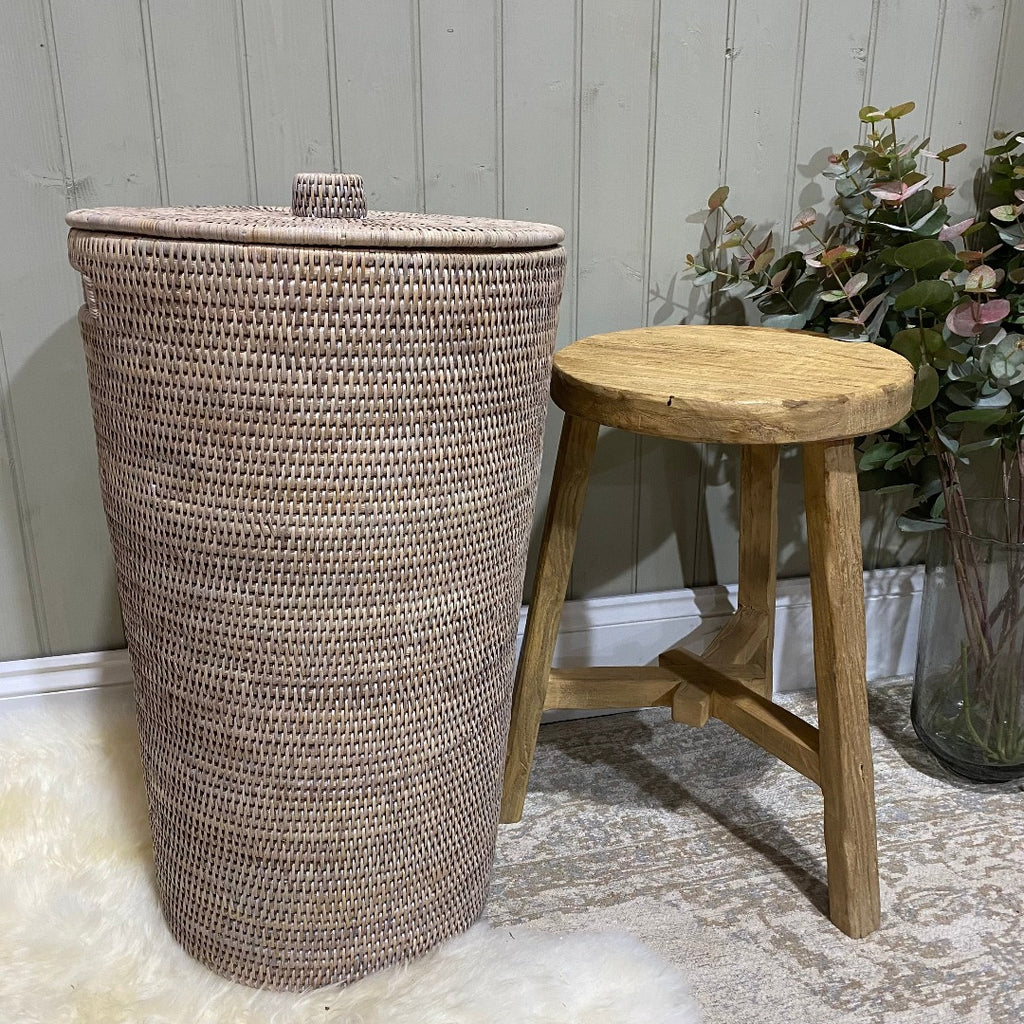 Artisan Weave Laundry Basket with Lid 65cm