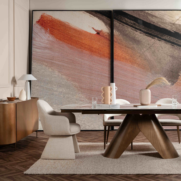 Pair of Kara Dining Chairs 85cm D | Annie Mo's