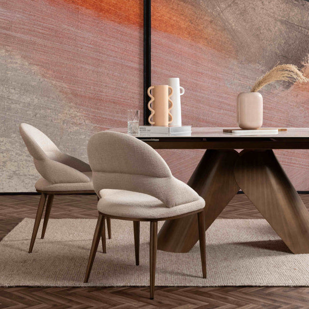 Pair of Tara Dining Chairs 76cm D | Annie Mo's