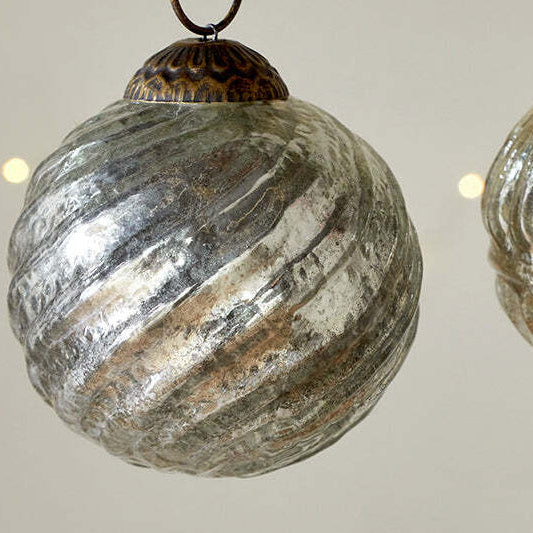 Adoya Baubles - Aged Nickel (Set of Four) 8cm | Annie Mo's B