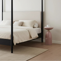 Libbey Lamp Table (Pink)30cm