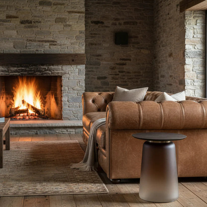 Thorpe Lamp Table (Brown) 45cm | Annie Mo's