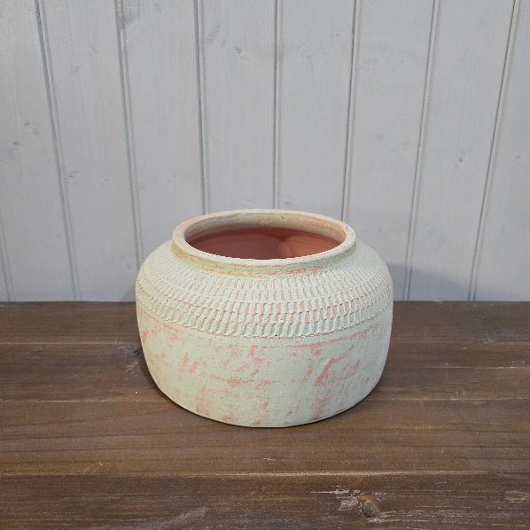 Oulu Terracotta Bowl - Green 23.5cm B | Annie Mo's