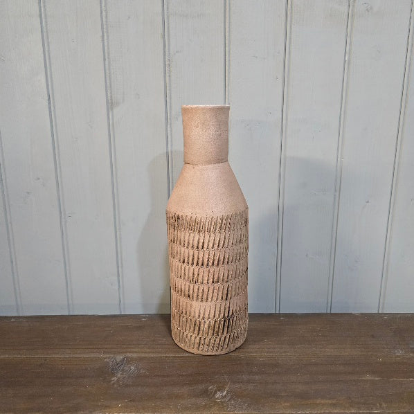 Flen Terracotta Vase - Antiqued 30cm B | Annie Mo's