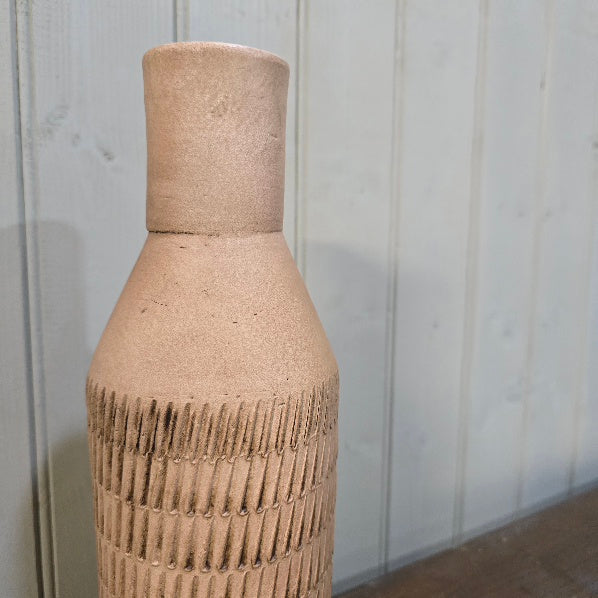 Flen Terracotta Vase - Antiqued 30cm C | Annie Mo's