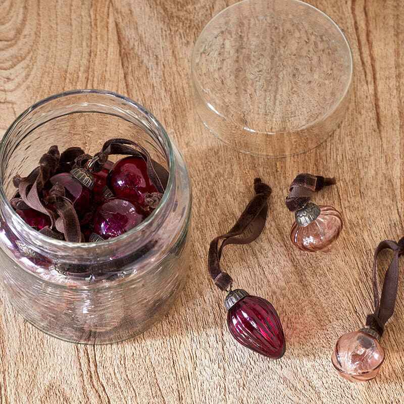 Adisa Bauble Jar - Ruby and Copper (Set of 16) | Annie Mo's B