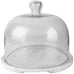 Glass Cloche with Marble Base 23cm