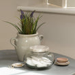 Glass Jar with Marble Lid 17cm | Annie Mo's