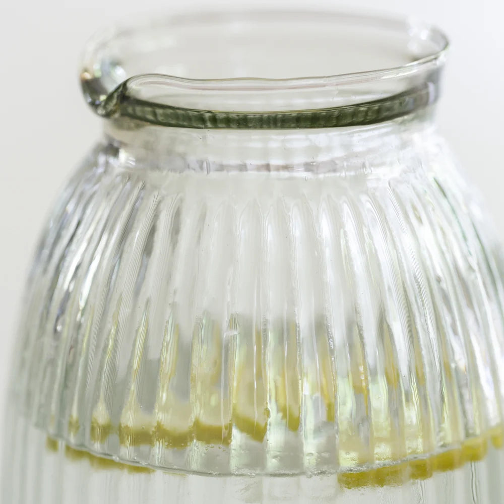 Ribbed Glass Jug 15cm