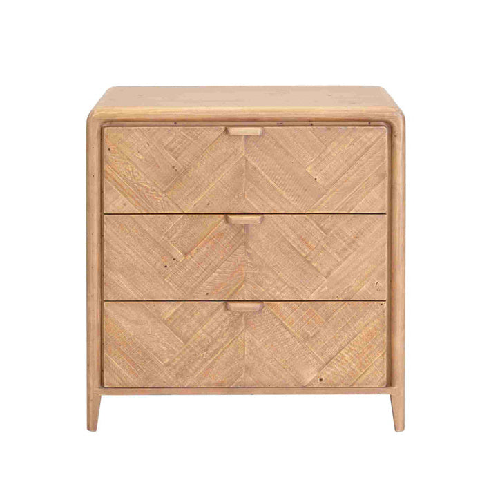 Atauro Three Drawer Chest of Drawers 85cm Wide B