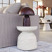 Abigail Ahern Diablo Side Table (Light Travertine) 44cm High | Annie