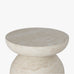 Abigail Ahern Diablo Side Table (Light Travertine) 44cm High