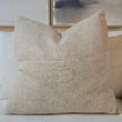 Abraham Moon Herringbone Natural Square Cushion